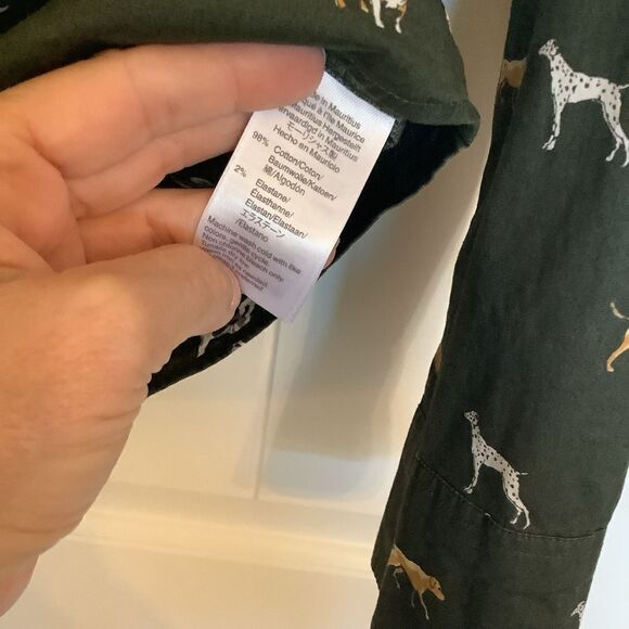 J. Crew Secret Wash Stretch "Dog" Print Button Down Shirt - Picture 5 of 7